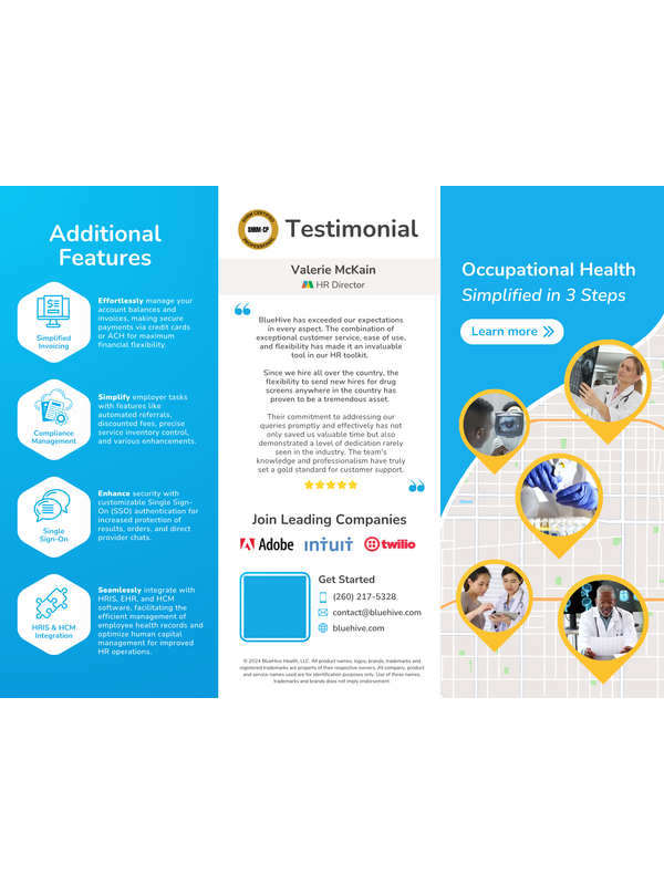Preview of BlueHive Tri-Fold Brochure