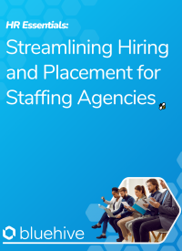 BlueHive whitepaper cover on improving hiring processes for staffing agencies